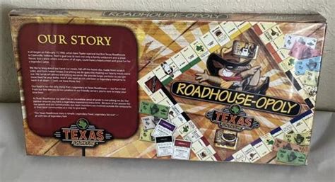 New Texas Roadhouse Opoly Monopoly Board Game Factory Sealed Rare