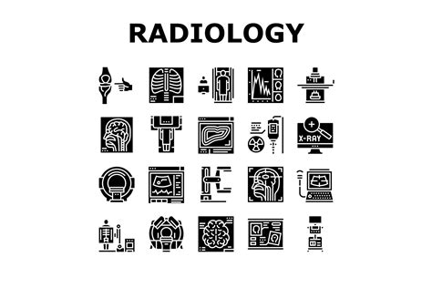 Radiology Equipment Collection Icons Set Graphic By Stockvectorwin