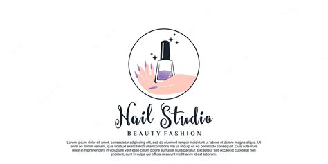 Premium Vector Nail Studio Logo Design Inspiration For Women Beauty