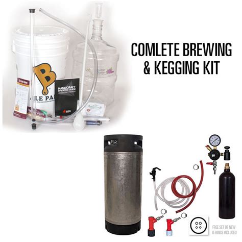 Complete Starter Kit For Homebrewing And Kegging Beer At Home