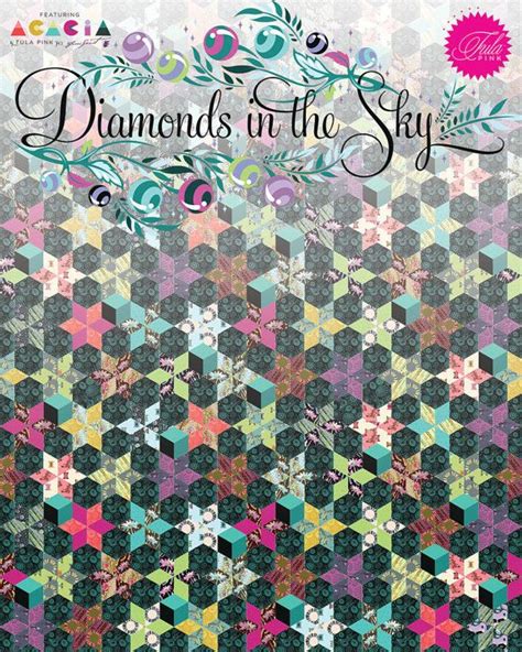 Diamonds In The Sky English Paper Piecing Quilt Kit Tula Pink