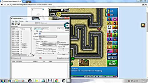 How To Hack Bloons Tower Defence With Cheat Engine Youtube