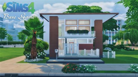 Tiny Modern House Base Game No CC Stop Motion THE SIMS 4 YouTube