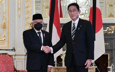 Bertemu Pm Jepang Wapres Maruf Amin Bahas Kerja Sama Ekonomi Dan