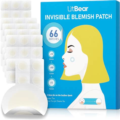 Litbear Pimple Patches Invisible Spot Cover Hydrocolloid Acne Patches For Face