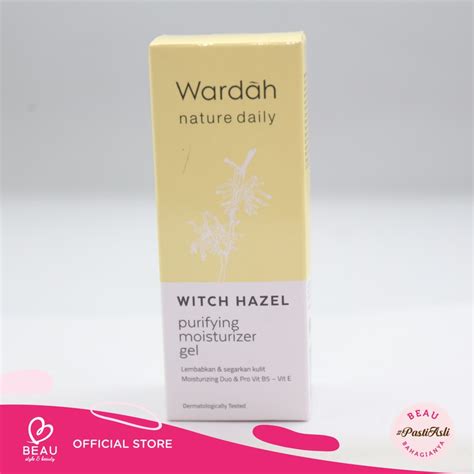 Jual Wardah Witch Hazel Purifying Moisturizer Gel 40 Ml Shopee Indonesia