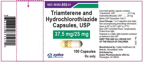 Triamterene and Hydrochlorothiazide Capsules - FDA prescribing ...