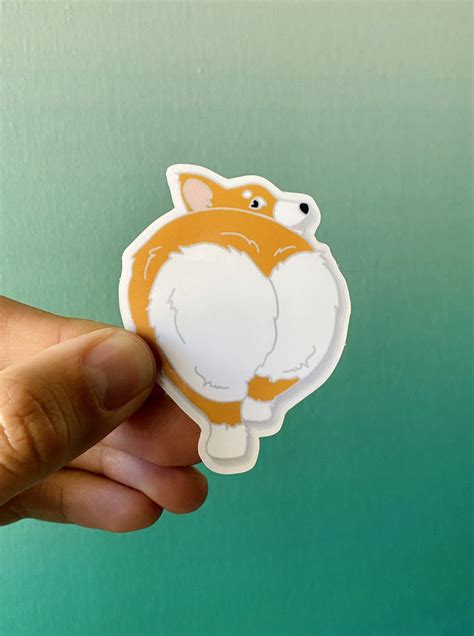 Corgi Booty Sticker Anchortwentyfour