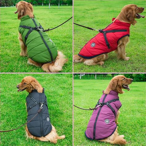 Waterproof Dog Jacket with Harness - PawFect4Pets