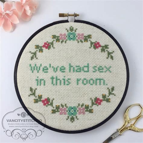 Cross Stitch Pattern We Ve Had Sex In This Room Diy Etsy