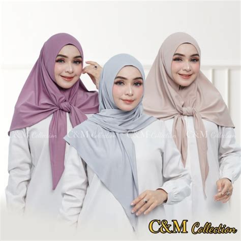 Jual Hijab Segitiga Instan Jersey Super Jilbab Instan Jersey Premium