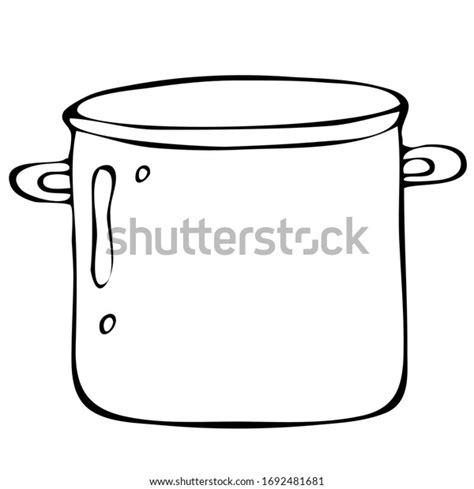 Set Kitchenware Utensils Hand Drawn Vector Stock Vector Royalty Free 1692481681 Shutterstock