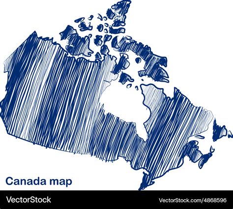 Canada map Royalty Free Vector Image - VectorStock