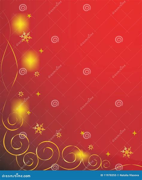 Warm Red Christmas Background Stock Vector Illustration Of Card