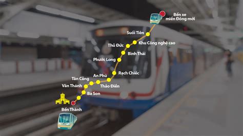 Bên trong nhà ga Bến Thành thuộc tuyến metro số 1 TPHCM