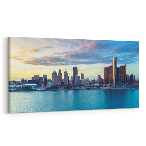 Detroit, Michigan Skyline Canvas Wall Art – Collection B | 365Canvas