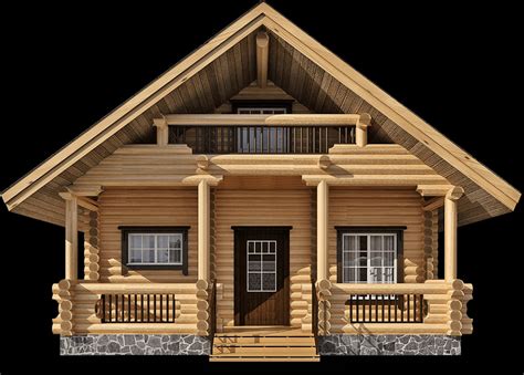 Download Log Cabin Exterior Design | Wallpapers.com