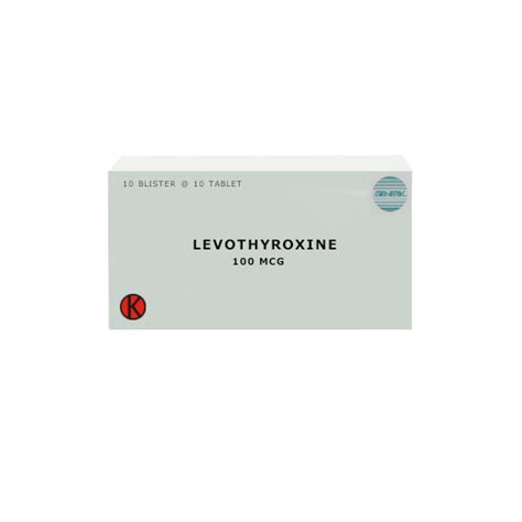 Levothyroxine 100 Mcg 10 Tablet Kegunaan Efek Samping Dosis Dan