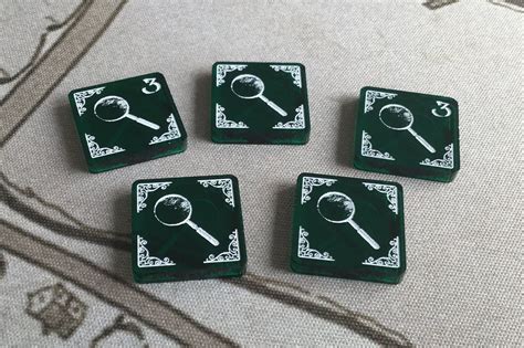 Arkham Horror Lcg Compatible Double Sided Acrylic Clue Tokens Etsy