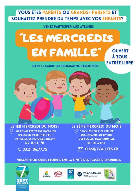 D Couvrez Le Programme Des Ateliers Parents Enfants Les Mercredis En