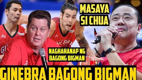 PBA LIVE GINEBRA BAGONG BIGMAN ANG HANAP ALFRANCIS CHUA MASAYA