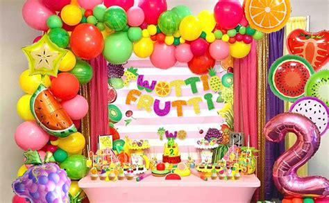 Tutti Fruitti Birthday Decorations Twotti Frutti Banner Second