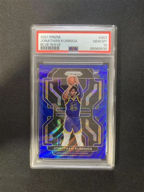 2021 22 Panini Prizm Jonathan Kuminga RC 大树代卖pz 勇士 新秀 乔纳森库明加 蓝波纹 折射