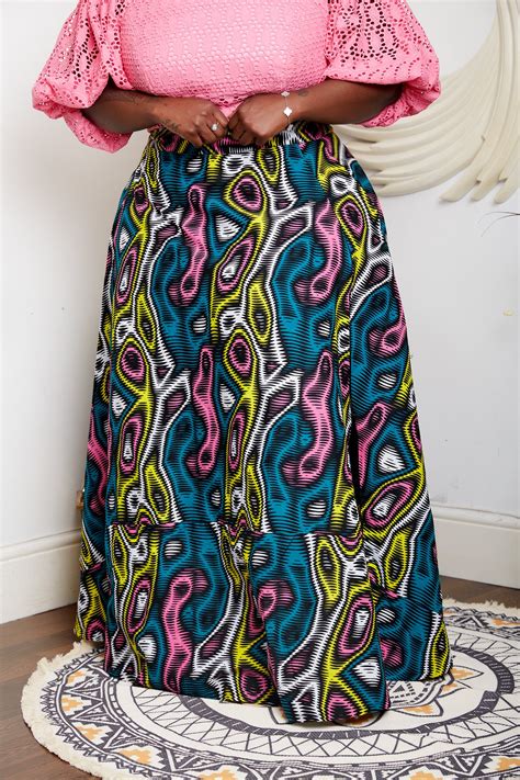 Beautiful African Print Maxi Skirt Ankara Skirts Shop Cumo London