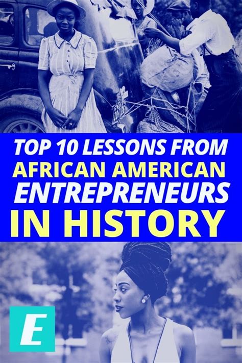 Top 10 Lessons From African American Entrepreneurs in History