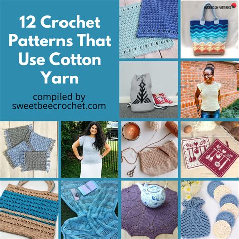 Cotton Yarn Crochet Patterns - Sweet Bee Crochet