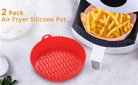 Amazon OUTXE 2 Pack 8 5inch Air Fryer Silicone Liner Silicone Air