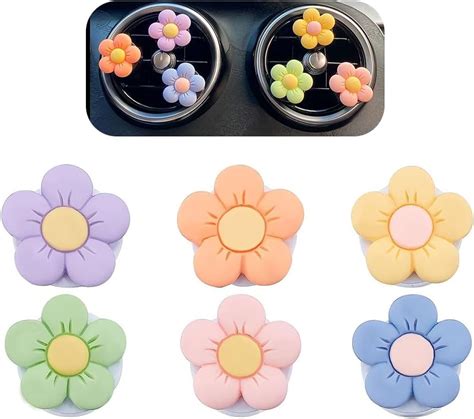 Pcs Car Air Fresheners Vent Clipsflowers Car Air Vent Clips With