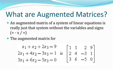 What Is Augmented Matrix