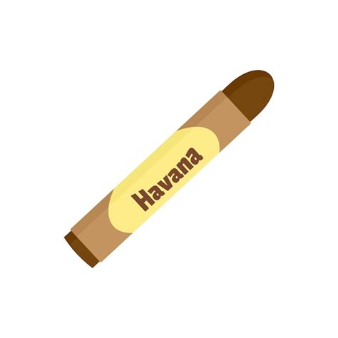 Premium Vector Luxury Cuban Cigar Havana Icon Flat Illustration Of Luxury Cuban Cigar Havana