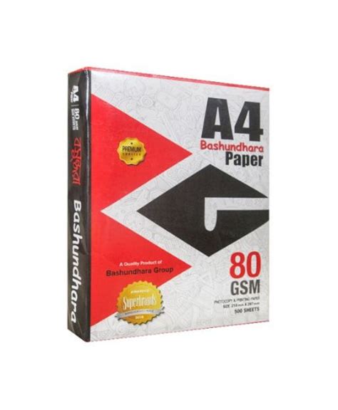 Bashundhara A4 Size Offset Paper, 80 GSM Supplier in Bangladesh-airDeal ...