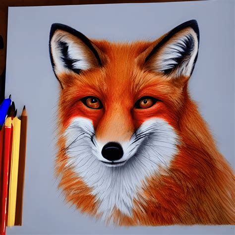 How To Draw A Realistic Fox Face