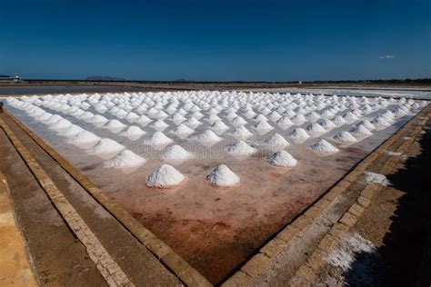 The Salt Pans of Marsala Trapani - Italy Stock Photo - Image of ...