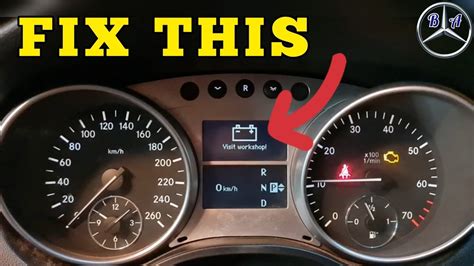 Mercedes Battery Warning On Easy Fix YouTube