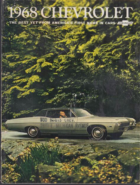 Chevrolet Impala Ss Caprice Bel Air Biscayne Sales Brochure