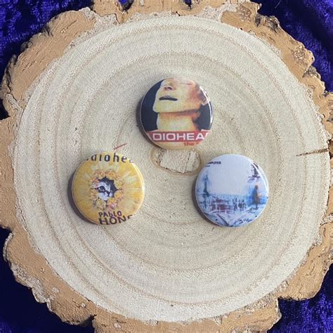 Radiohead Button Badges One Badge For Any Depop