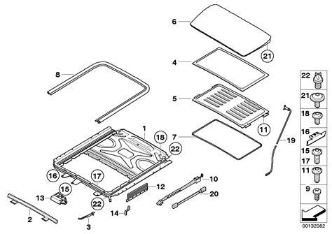 51447042712 Genuine BMW Bracket For Sliding Lifting Roof Frame BMW