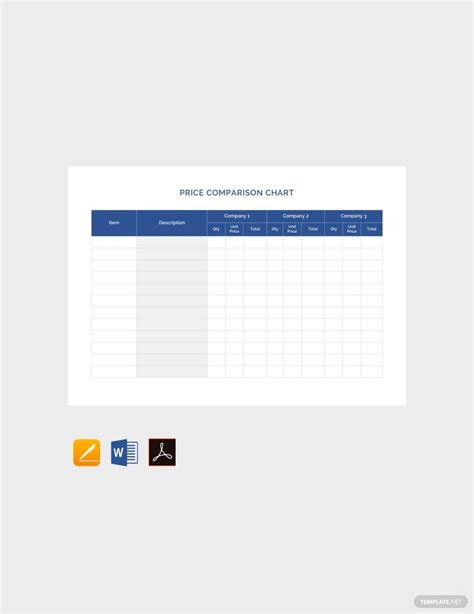 Comparison Chart Templates in Word - FREE Download | Template.net