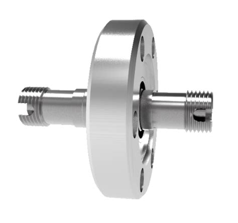 Fiber Optic Feedthrough Multimode Hermetic FC FC Adapter In A CF1