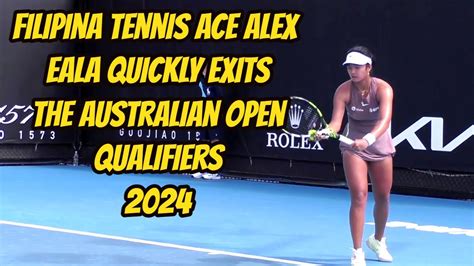 Filipina Tennis Ace Alex Eala Quickly Exits The Australian Open