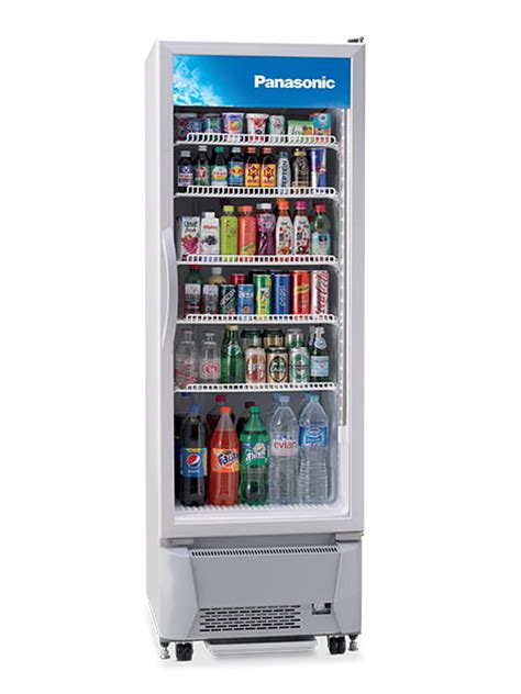 330l Single Door Panasonic Glass Display Drink Chiller Fridge For Rental Premium Event