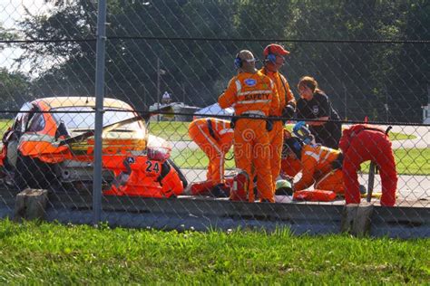 Race Track Accident Editorial Image - Image: 50715345