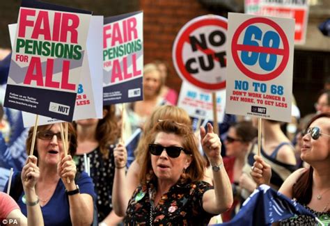 Teachers Threaten Gove With Strikes Over Pay And Pensions Daily Mail