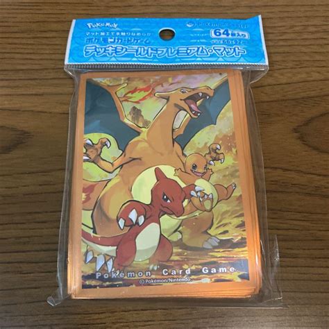 ポケモンカード デッキシールド プレミアム・マット 進化の系譜 リザードン 新品 By メルカリ