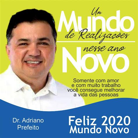 Mensagem Do Prefeito De Mundo Novo BA