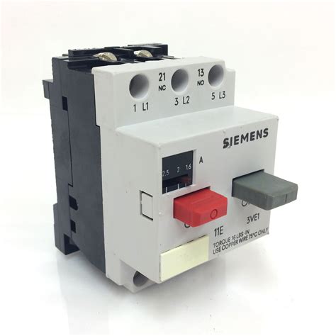 Motor Protector 3ve1010 2h 3 Pole 16 25a Siemens 3ve10102h Axxa Motors And Motor Control